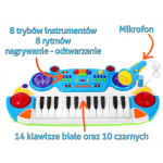 Detské modré piano – 24 klávesov